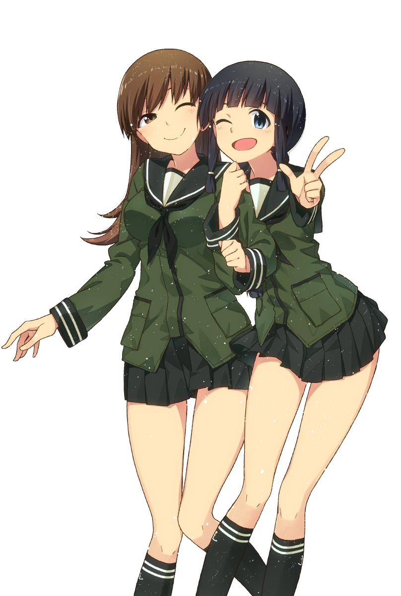 kitakami and ooi (kantai collection) drawn by hakui_ami