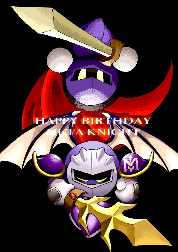 meta knight (kirby and 1 more) drawn by nisa_m_0323