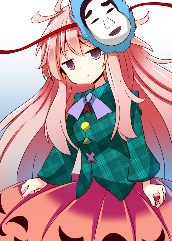 hata no kokoro (touhou) drawn by beni_shake