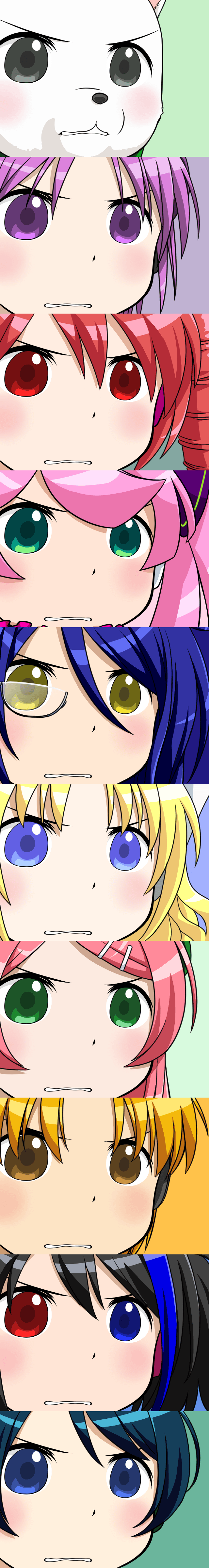 kasane teto, utane uta, momone momo, yokune ruko, haruka nana, and 5 more (utau) drawn by mukki