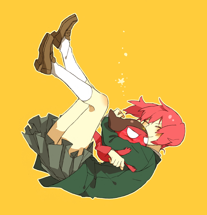 hinata natsumi and giroro (keroro gunsou) drawn by higashi_eria