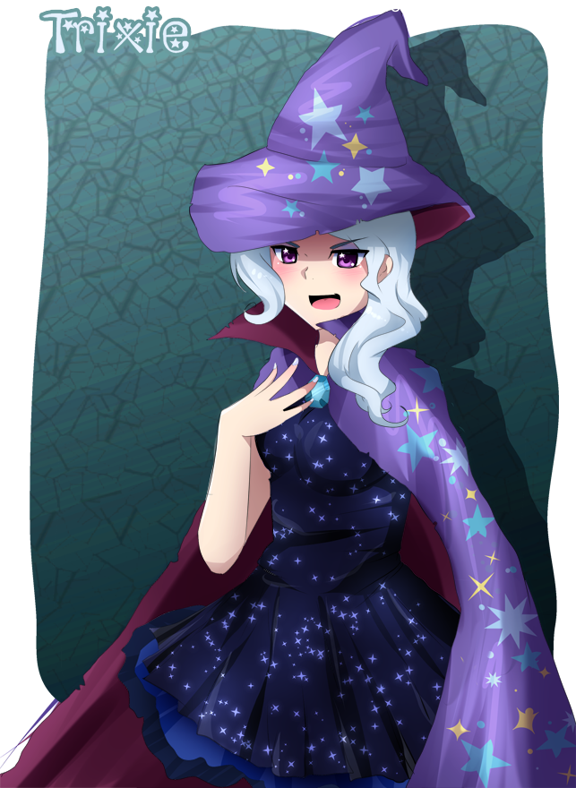 trixie lulamoon (my little pony and 1 more) drawn by tomony