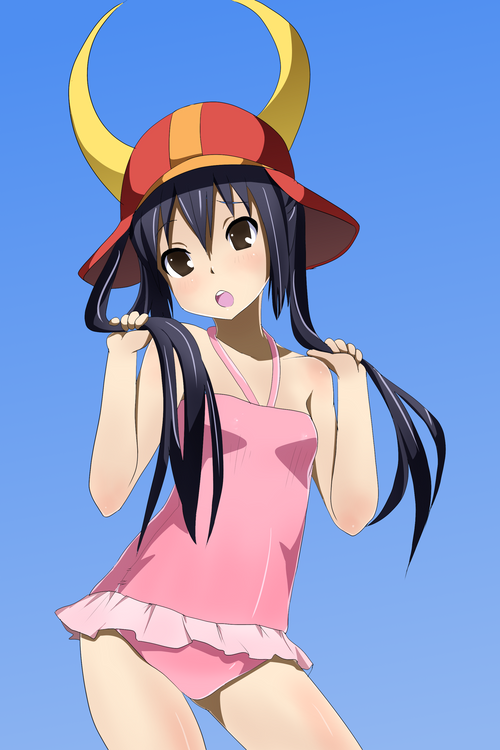 nakano azusa and hikonyan (k-on!) drawn by sigetch