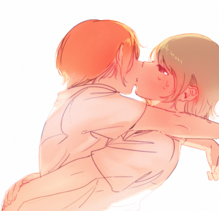 hoshizora rin and koizumi hanayo (love live! and 1 more) drawn by tamagogogo