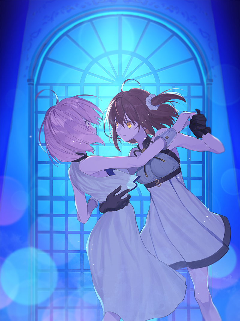 mash kyrielight and fujimaru ritsuka (fate and 2 more) drawn by akira_(akira_arika_d)
