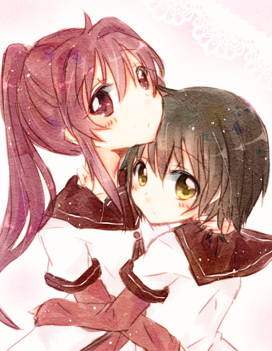 funami yui and sugiura ayano (yuruyuri) drawn by i_me_34