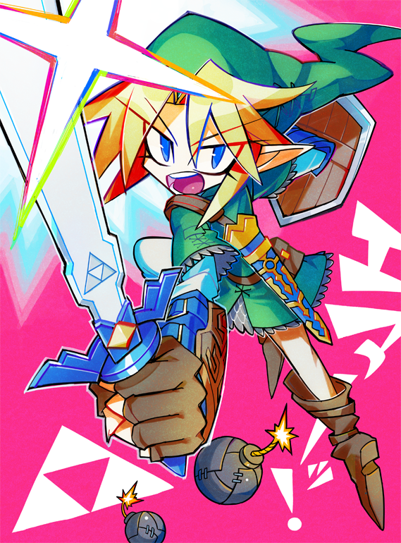 link (the legend of zelda) drawn by sendai_asano