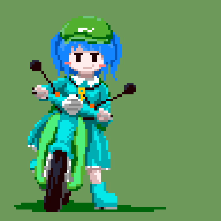 kawashiro nitori (touhou) drawn by james_at_pi_(fuwafuwacatgirl)