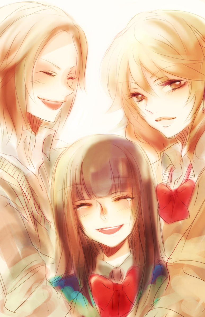 kuronuma sawako, yano ayane, and yoshida chizuru (kimi ni todoke) drawn by hoe_satsuki