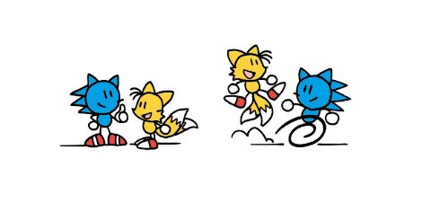 sonic the hedgehog and tails (sonic) drawn by artwithmiko