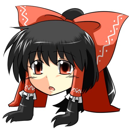 hakurei reimu and chigaunsuyo (touhou) drawn by sora_no_amagumo