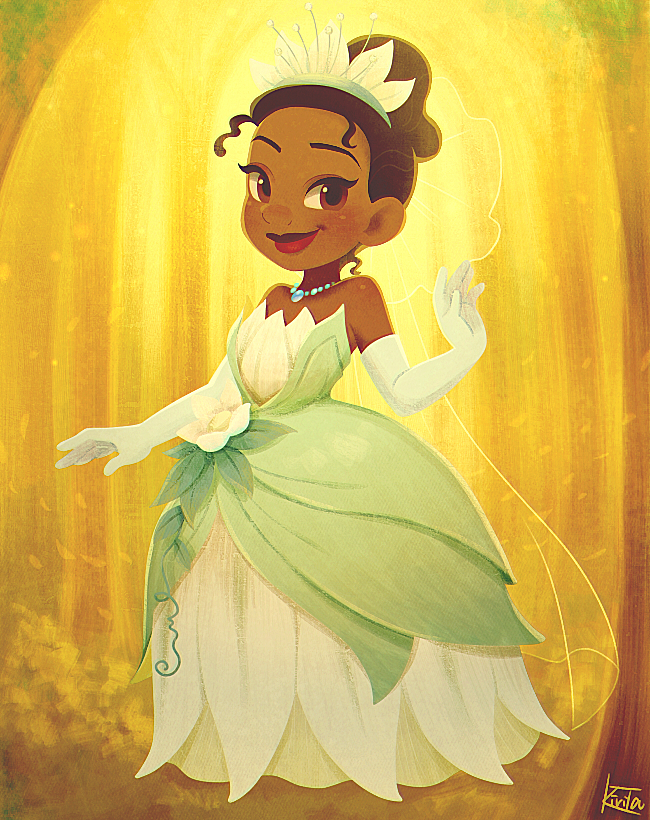 tiana (the princess and the frog) drawn by kiri_futoshi
