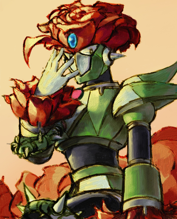 spike rosered (mega man and 2 more) drawn by emujei
