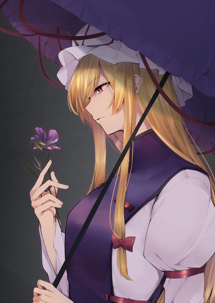 yakumo yukari (touhou) drawn by keenii_(kenny86)