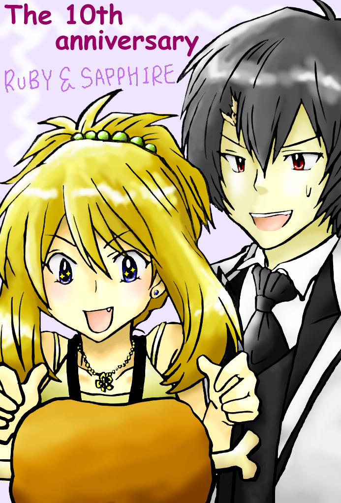 may and brendan (pokemon and 1 more) drawn by chiki2_rider_tadaima_sanjyou