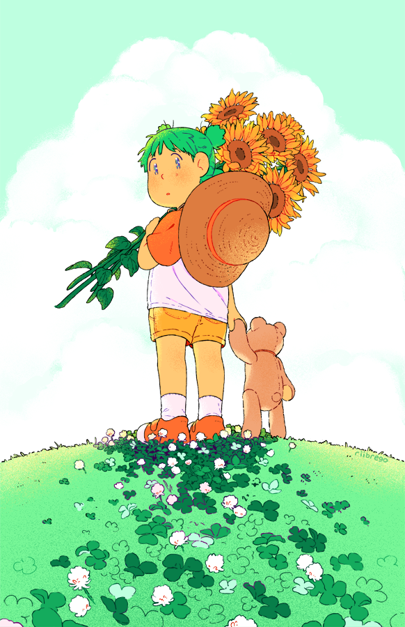 koiwai yotsuba and duralumin (yotsubato!) drawn by rii_abrego