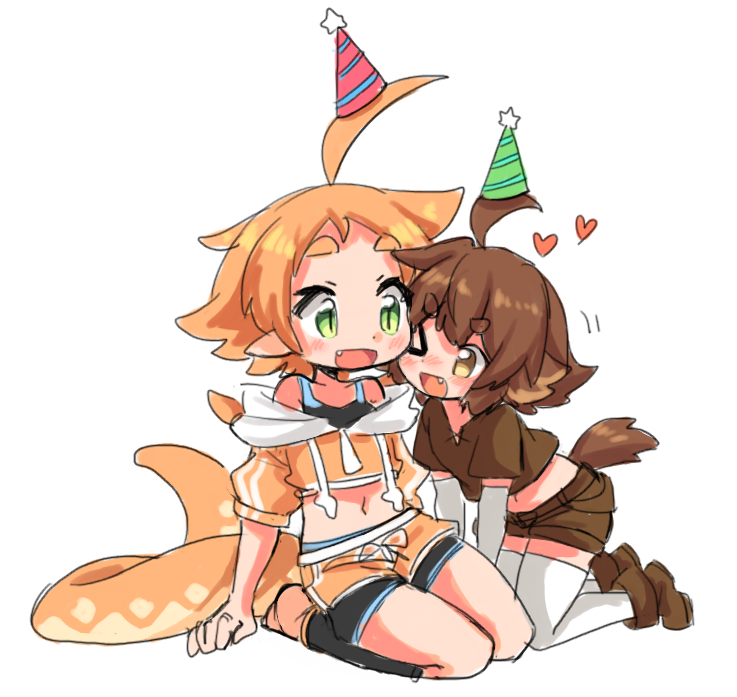 linea-chan and chaiko (original) drawn by rori_(4chan)