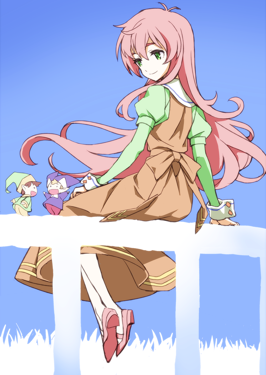 watashi and fairy (jinrui wa suitai shimashita) drawn by matsuryuu