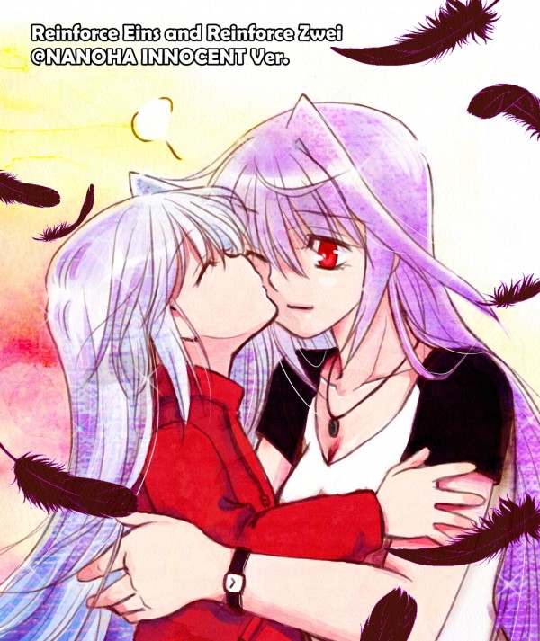 reinforce zwei and reinforce (lyrical nanoha and 4 more) drawn by leoheart