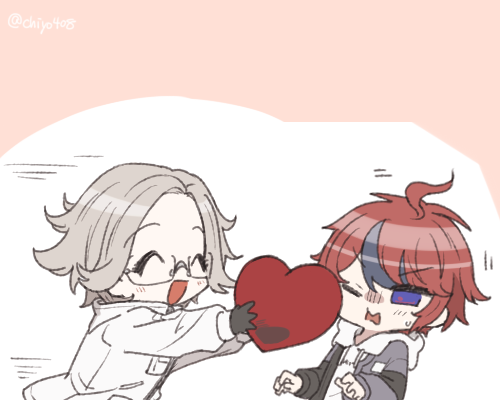 aotsuki eito and sumino takumi (the hundred line -last defense academy-) drawn by chiyo408