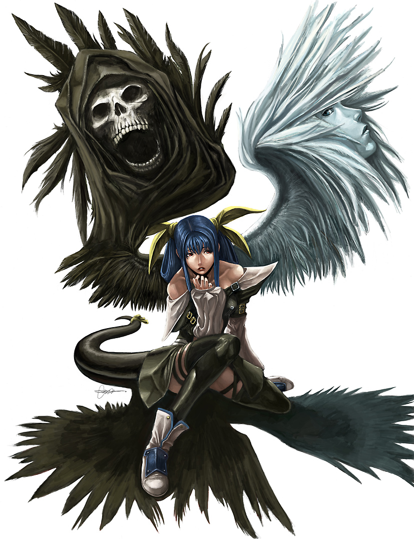 dizzy, necro, and undine (guilty gear) drawn by shonensan