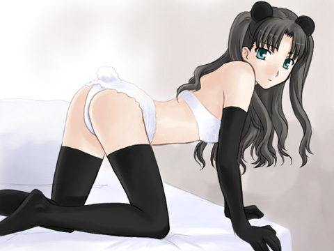 tohsaka rin (fate and 1 more) drawn by boribeya