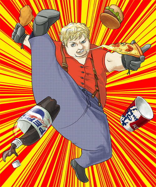 bob (tekken and 3 more) drawn by takada