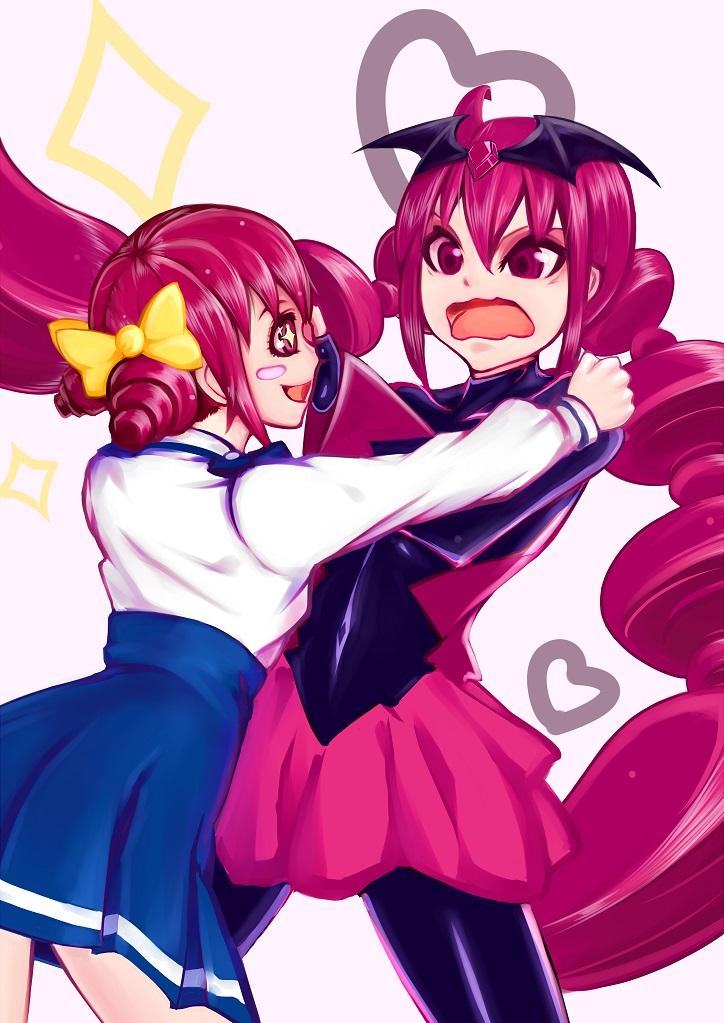 hoshizora miyuki and bad end happy (precure and 1 more) drawn by hoshikuzu_kizuna_(kizuna_stardust)