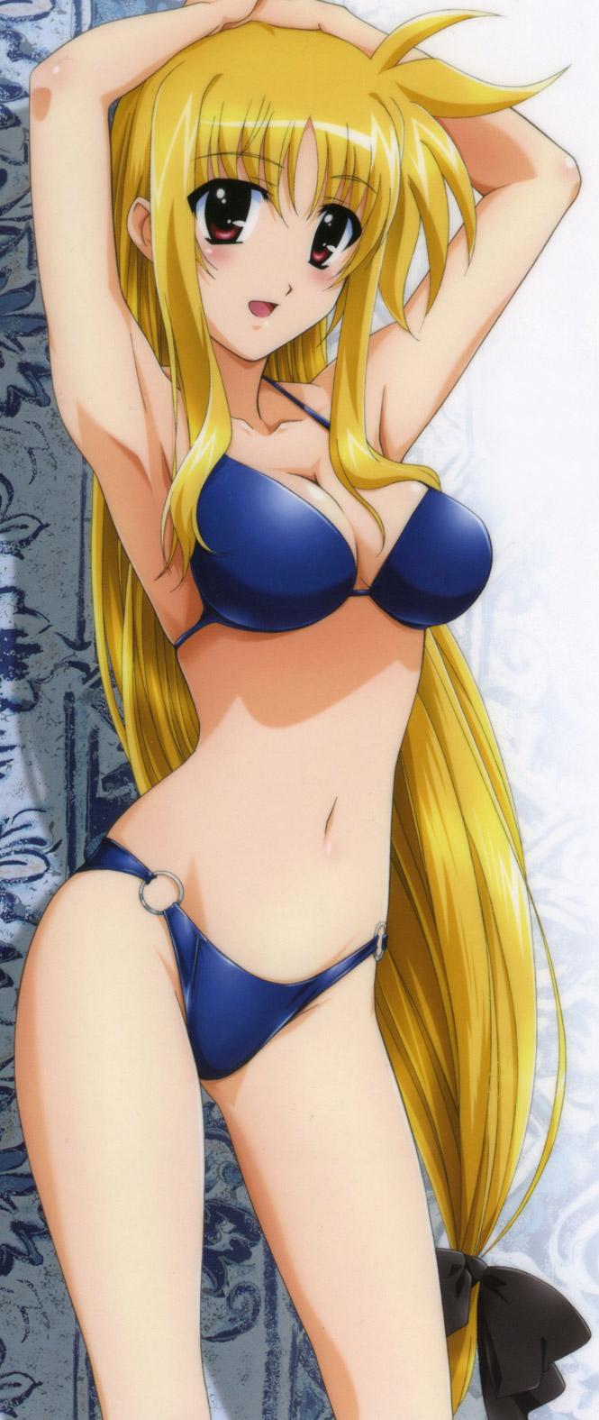 fate testarossa (lyrical nanoha and 3 more) drawn by okuda_yasuhiro
