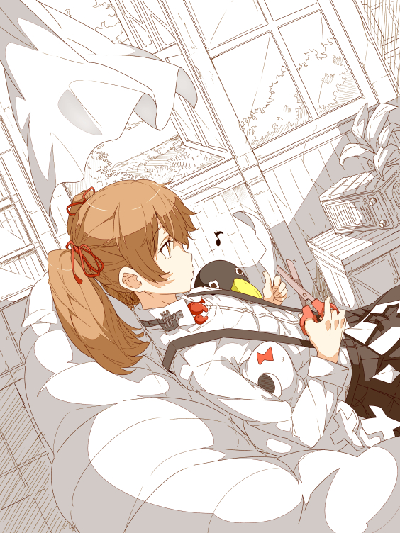 ryuujou, failure penguin, and miss cloud (kantai collection) drawn by ninimo_nimo