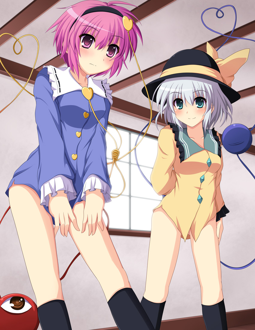 komeiji koishi and komeiji satori (touhou) drawn by cross_(crossryou)