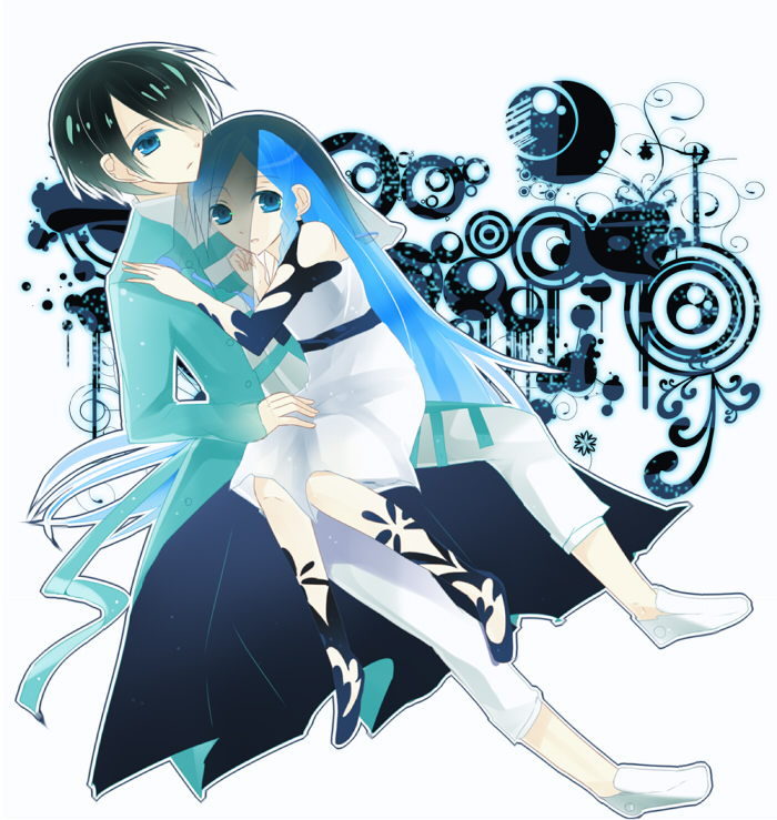 kunagisa tomo and kunagisa nao (zaregoto series) drawn by hinasora_azuki