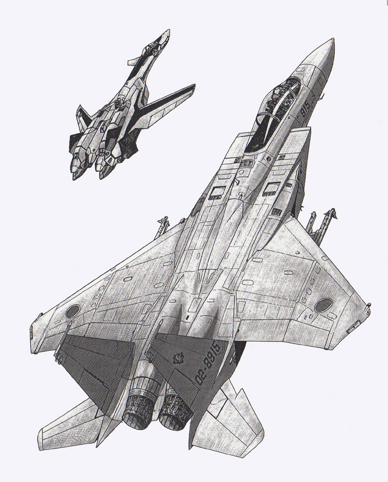 yf-19 (macross and 1 more) drawn by mick_(m.ishizuka)
