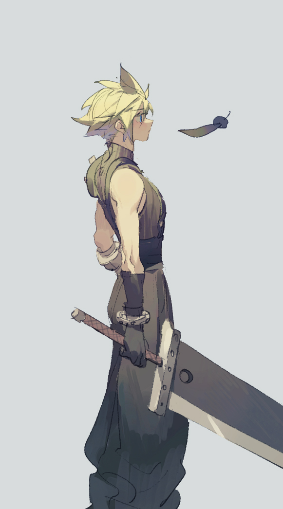 cloud strife (final fantasy and 2 more) drawn by tpqmsrp