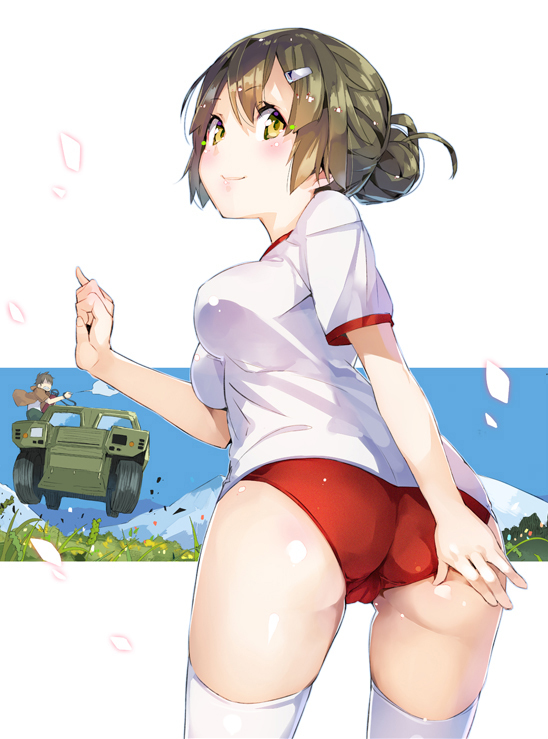 kanou shin'ichi and koganuma minori (outbreak company) drawn by yuugen