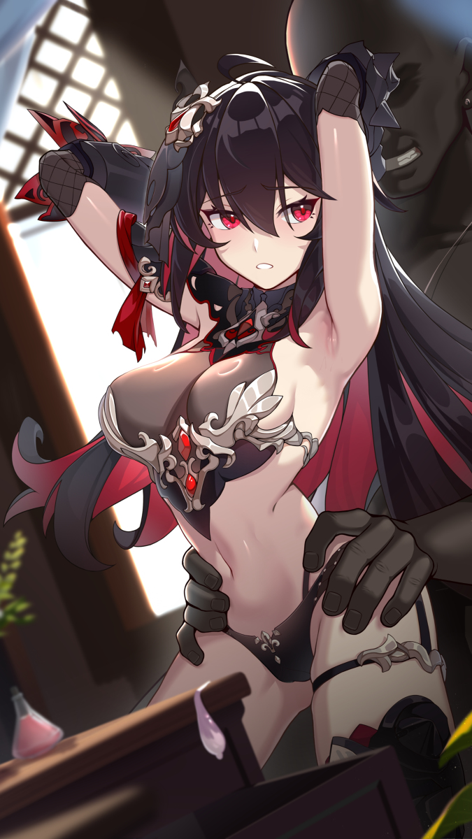 seele vollerei and seele (honkai and 1 more) drawn by huiqian