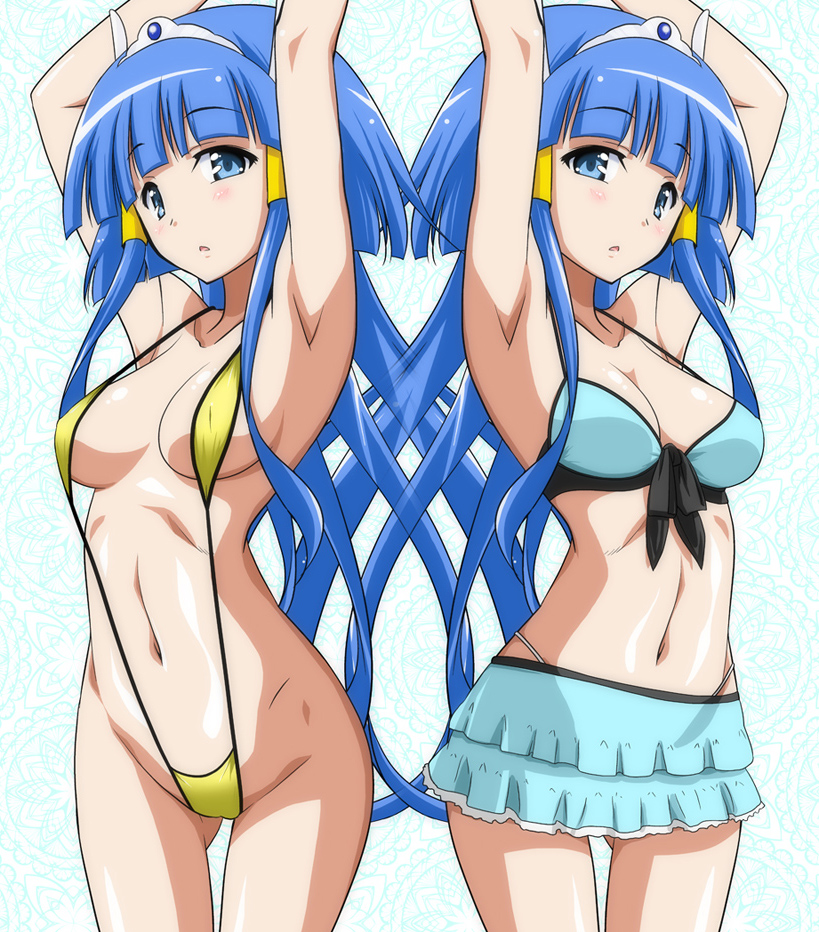 aoki reika and cure beauty (precure and 1 more) drawn by marugoshi_teppei