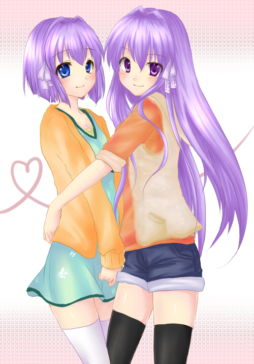fujibayashi kyou and fujibayashi ryou (clannad) drawn by rai_(rai-s)