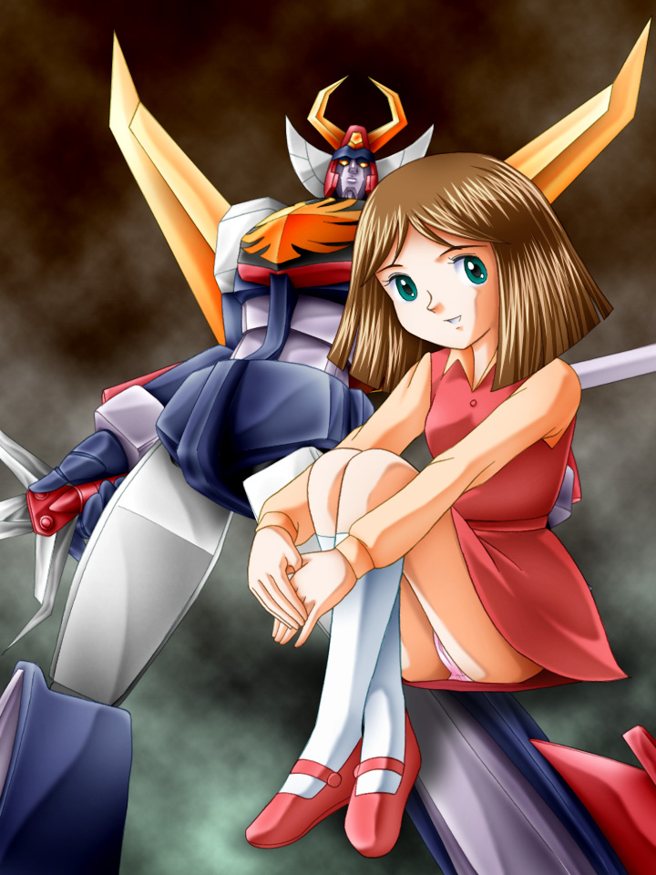 trider g7 and taki kaoru (muteki robo trider g7) drawn by zummy