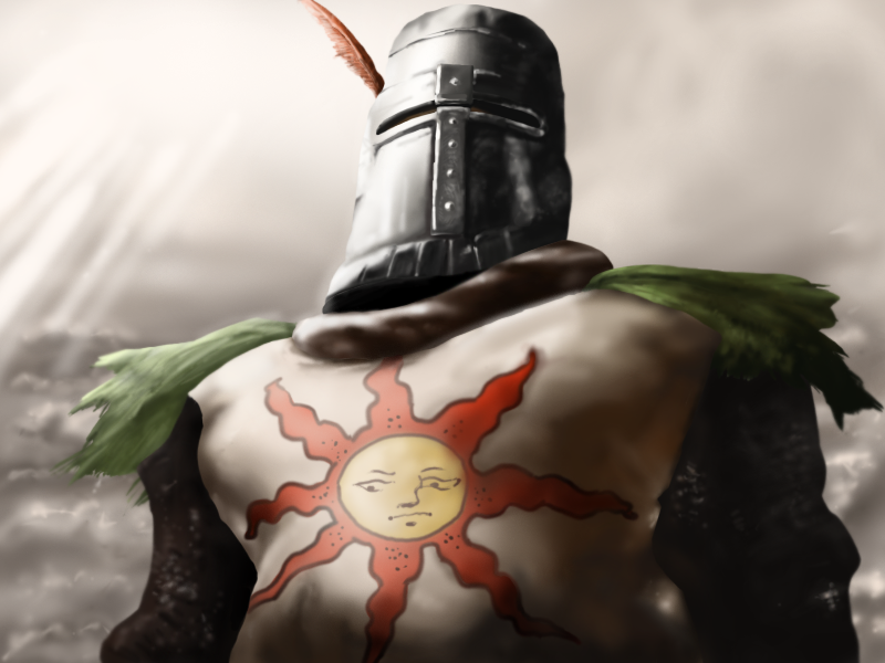 solaire of astora (dark souls and 1 more) drawn by ryo_(naizo624)