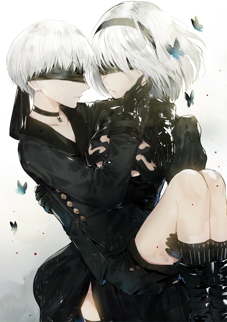 2b and 9s (nier and 1 more) drawn by dangmill