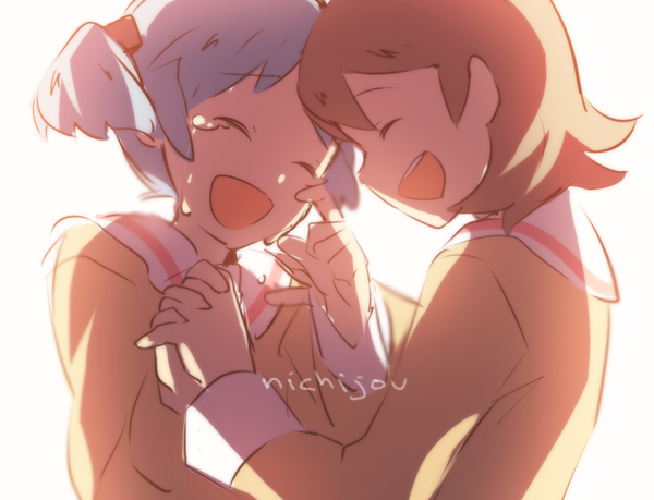 naganohara mio and aioi yuuko (nichijou) drawn by weee_(raemz)