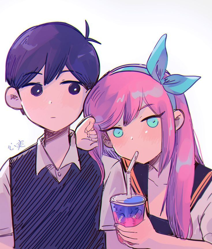 sunny and aubrey (omori) drawn by kokomi_(aniesuakkaman)