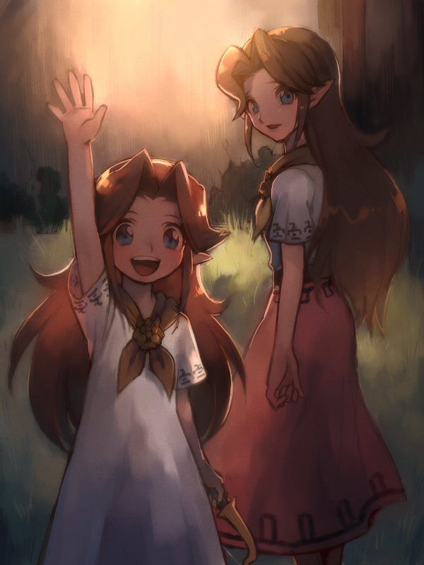 cremia and romani (the legend of zelda and 1 more) drawn by aoki_(fumomo)