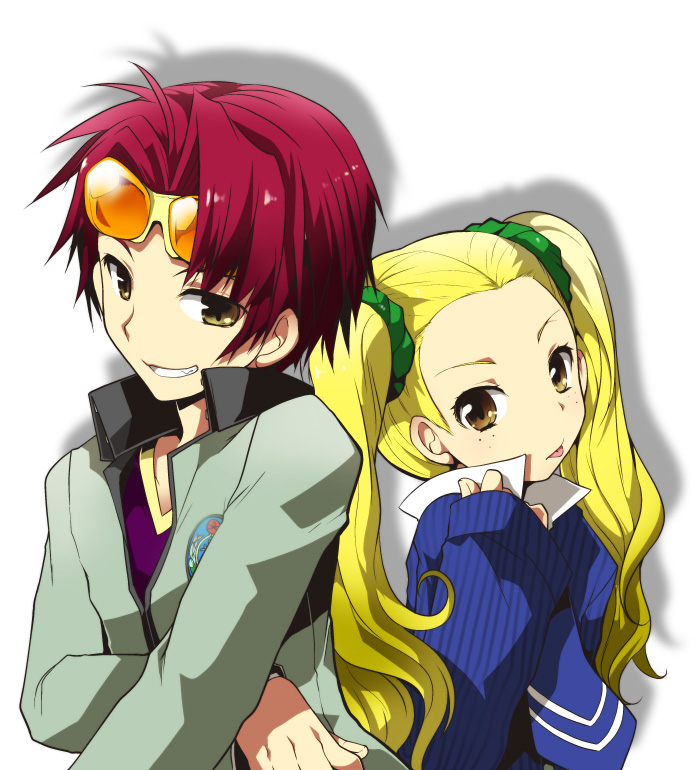 ayase yuka and uesugi hidehiko (persona and 1 more) drawn by kamiyoshi_rika