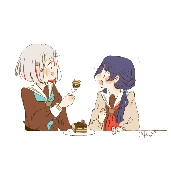 murano sayaka and yugiri tsuzuri (love live! and 1 more) drawn by kase_(ks_lys)