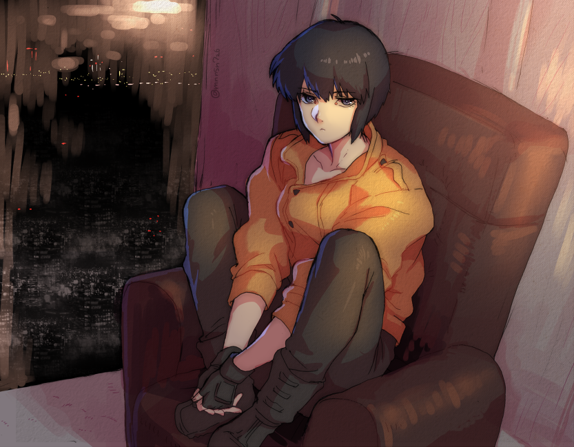 kusanagi motoko (ghost in the shell) drawn by katsuoboshi