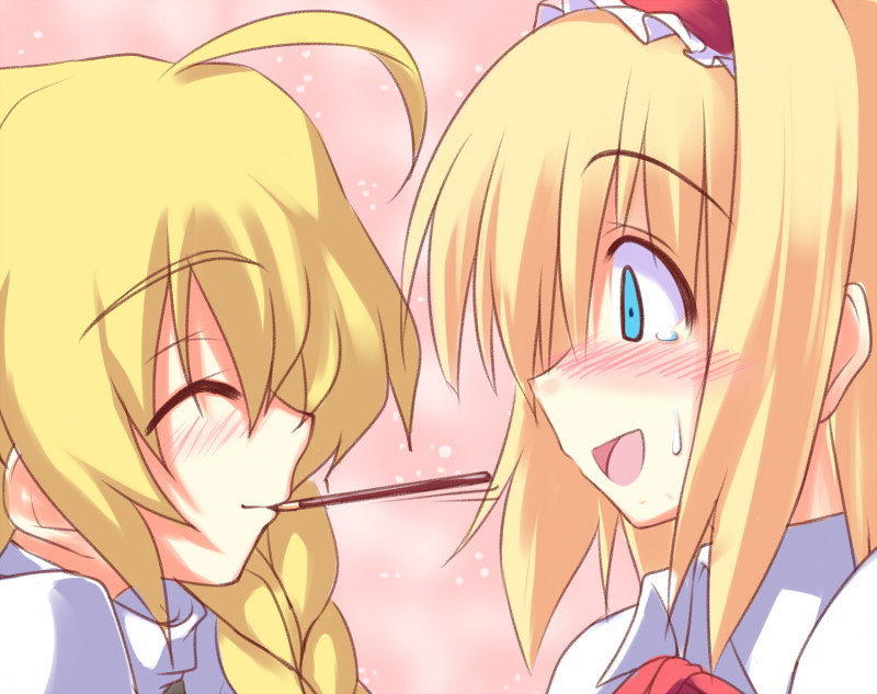 kirisame marisa and alice margatroid (touhou) drawn by nirap