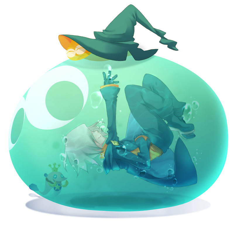 puyo, lemres, and ocean prince (puyopuyo and 1 more) drawn by mikapoe