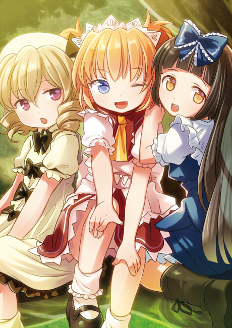 star sapphire, luna child, and sunny milk (touhou) drawn by chaba_(hortensia)